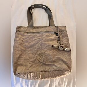 Beige KIPLING Tote Bag with Keychain